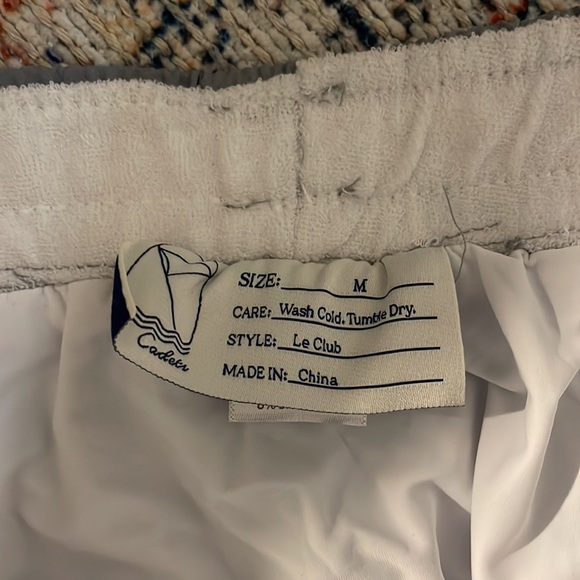 Cadets Men’s Le Club Shorts in Gray SZ M NWT - Picture 3 of 3